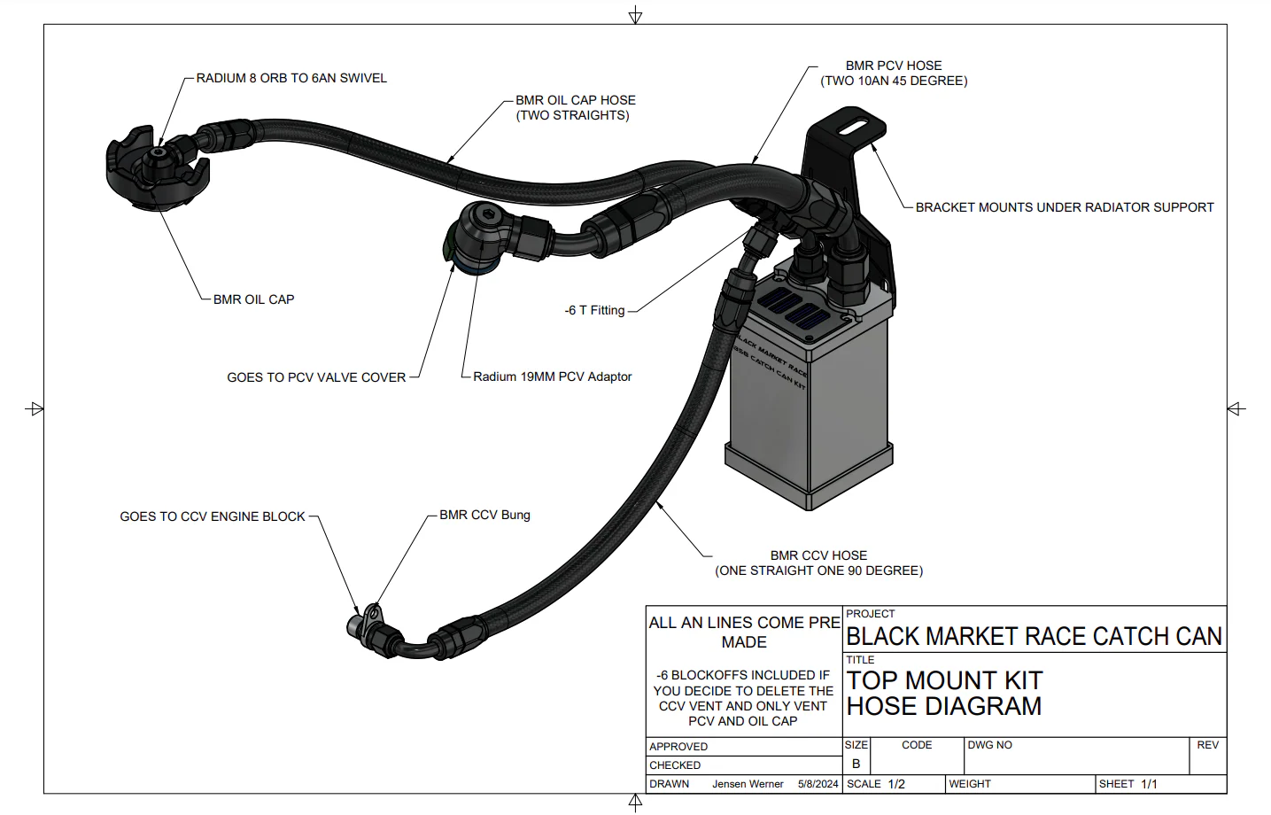 Gen 2 B58 Catch Can Kit
