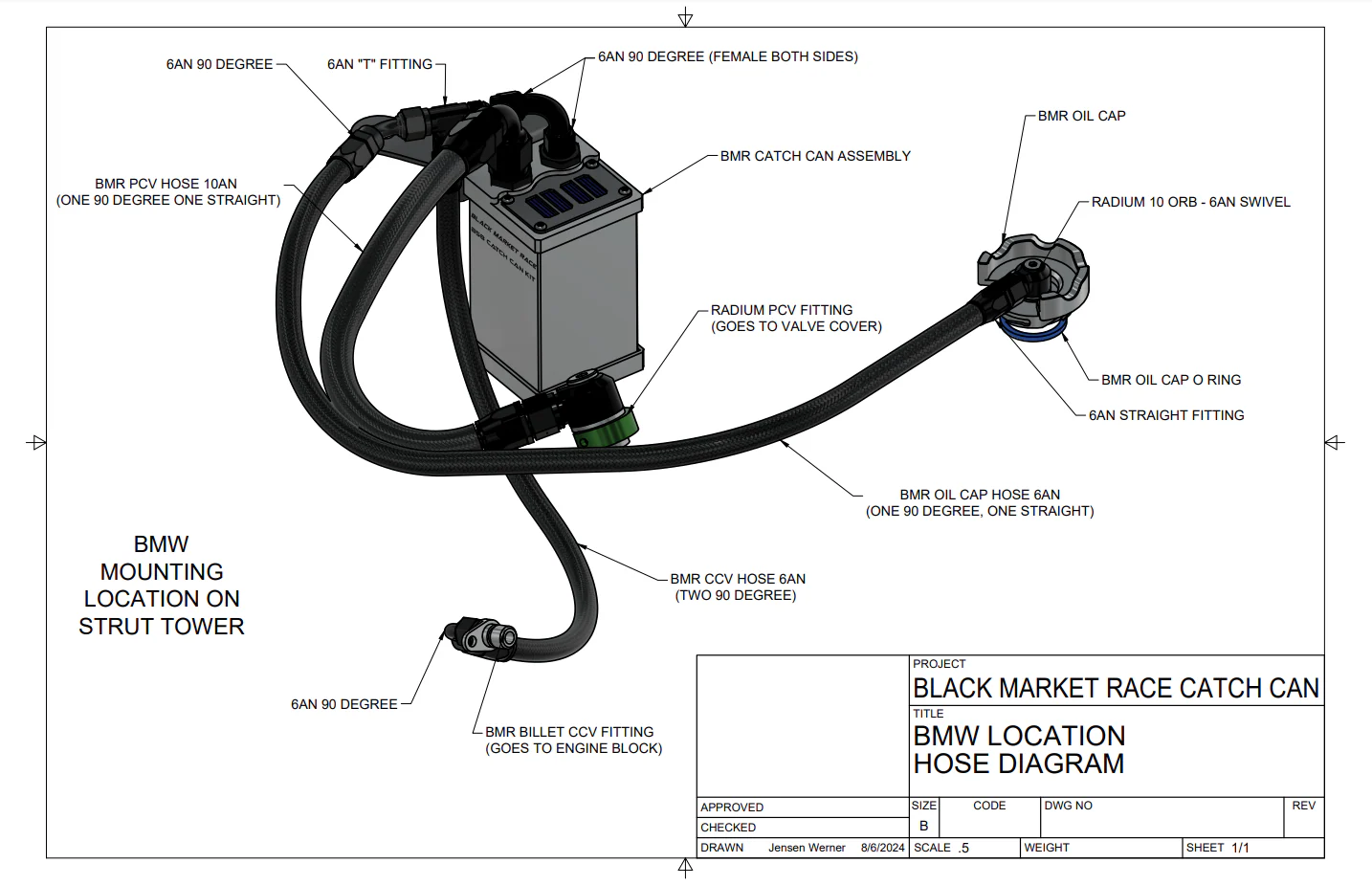 Gen 2 B58 Catch Can Kit