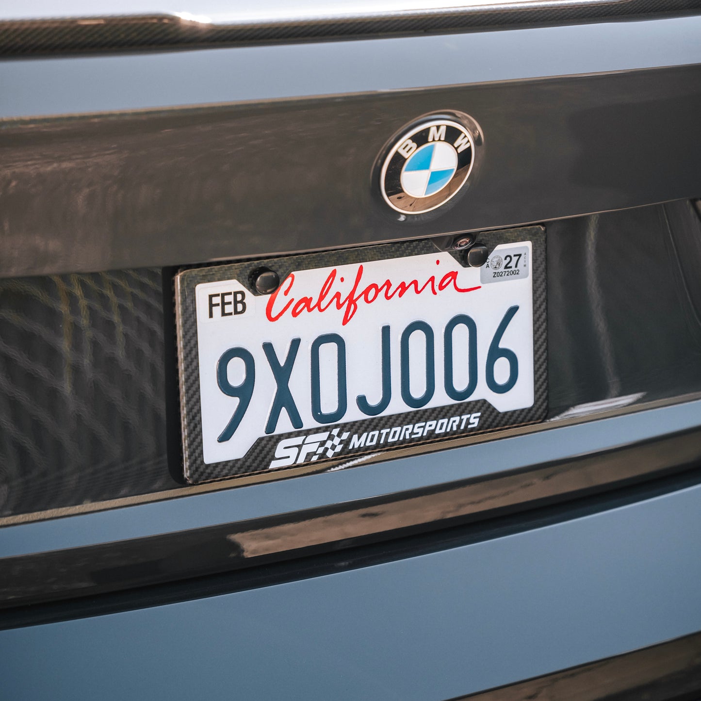 SF Motorsports Carbon Fiber License Plate Frame