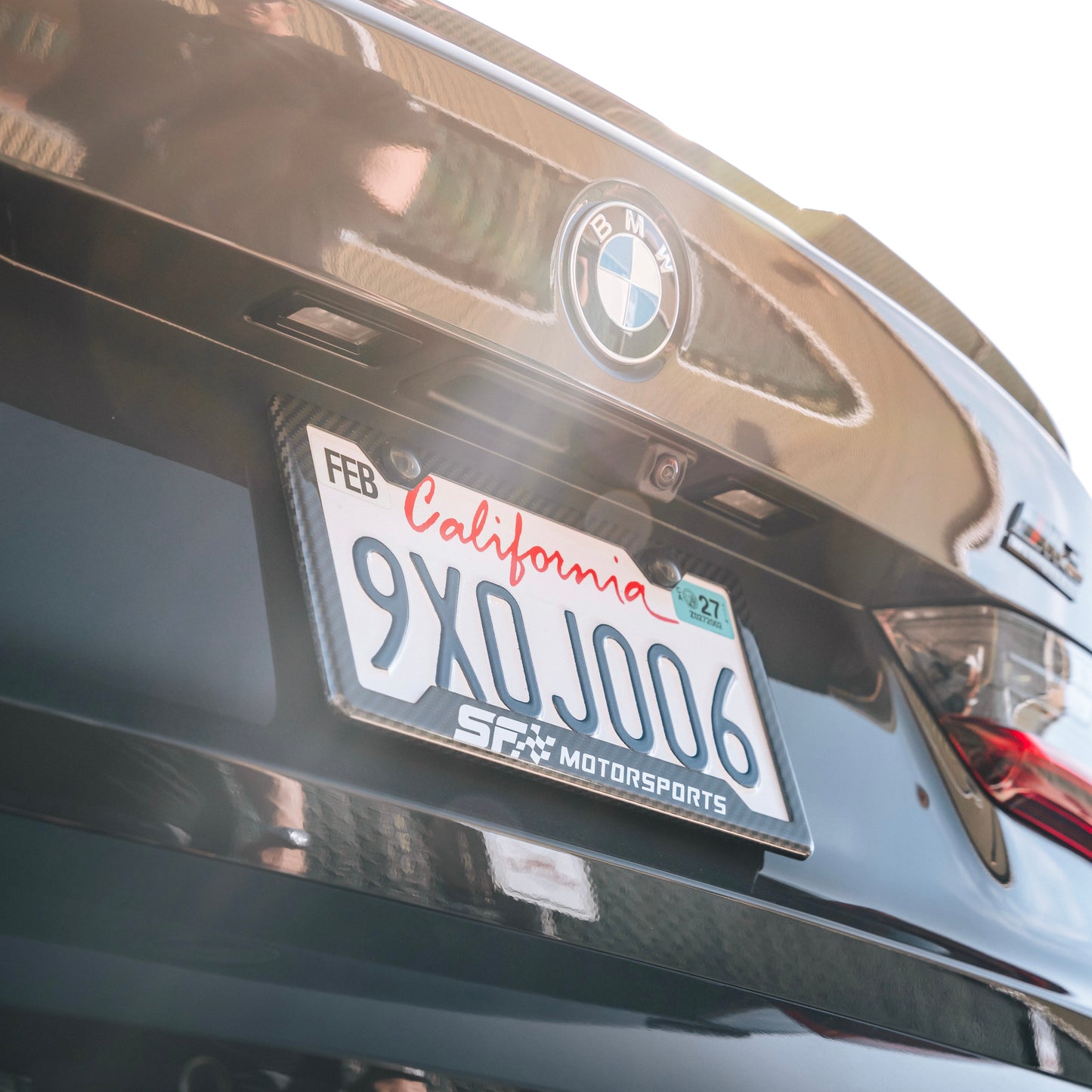 SF Motorsports Carbon Fiber License Plate Frame