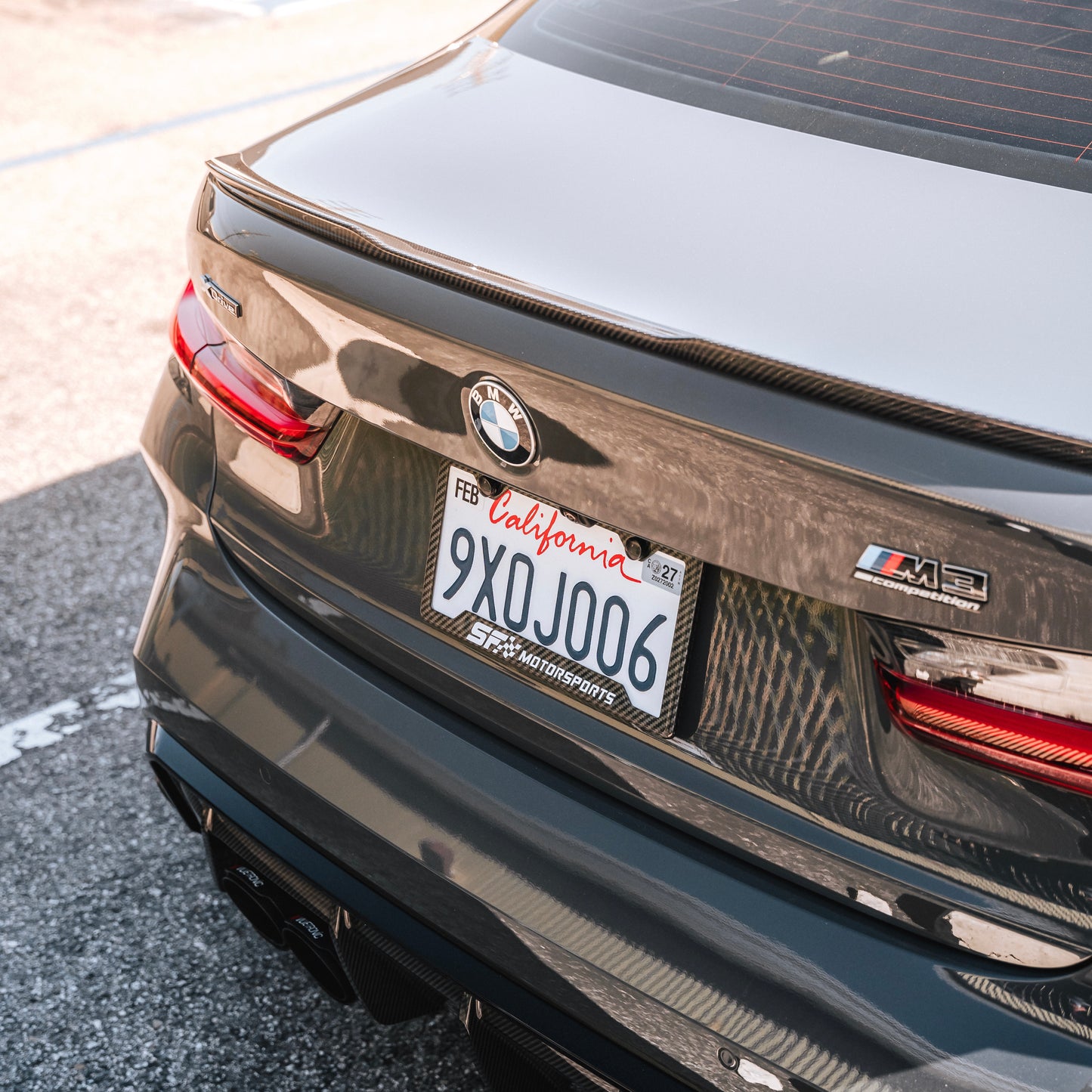 SF Motorsports Carbon Fiber License Plate Frame