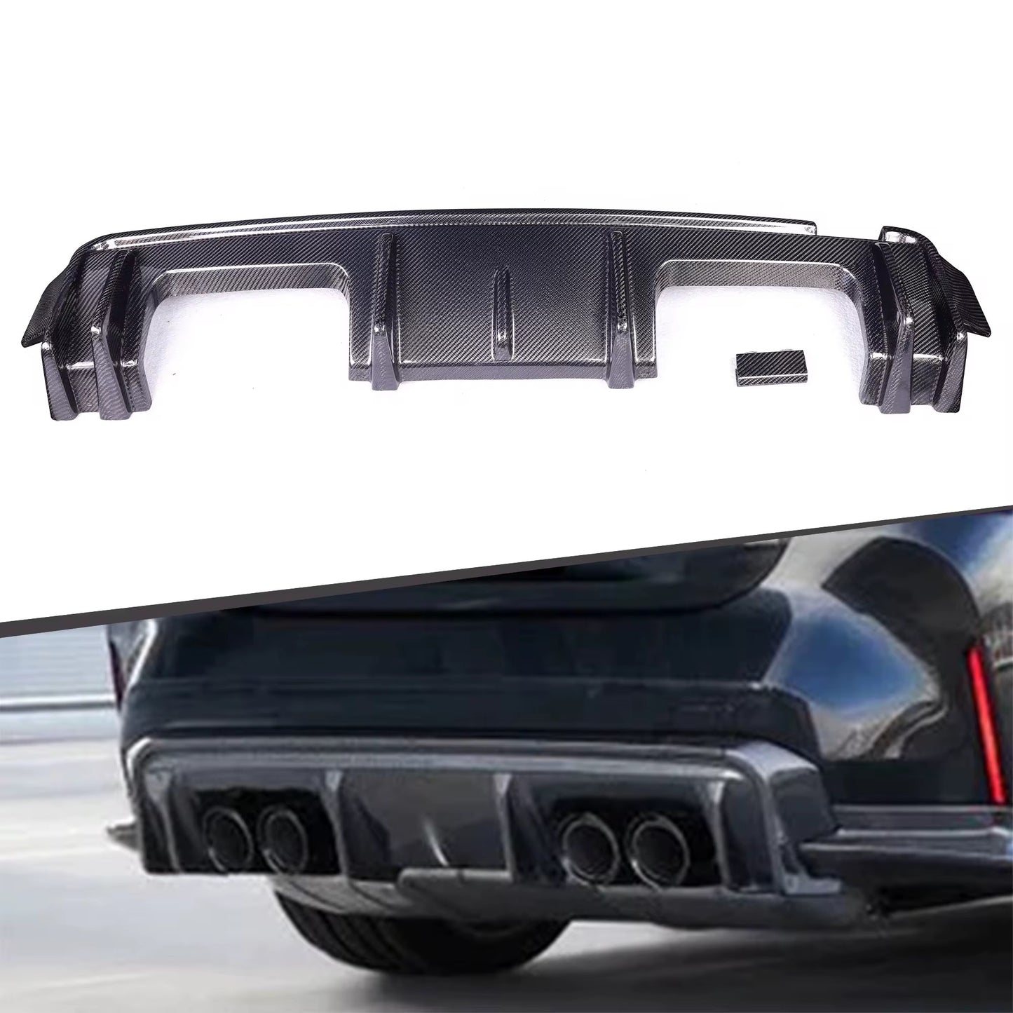 3D Style Carbon Fiber Diffuser - G80 G82 G83 G8X M3 M4