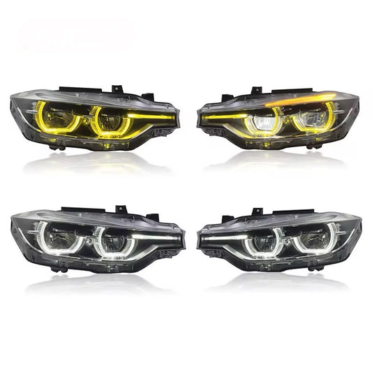 F Chassis Ikon Style Headlight (White/Yellow DRL)